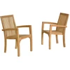 Image de Lot de 2 fauteuils de jardin en teck