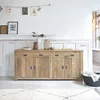 Image de Buffet teck recyclé 4 portes 4 tiroirs