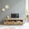 Image de Meuble tv en teck recyclé 3 tiroirs