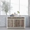 Image de Buffet pin recyclé 3 portes 4 tiroirs