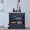 Image de Commode acajou et teck 2 tiroirs