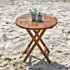 Image de Table de jardin ronde en teck