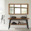 Image de Meuble salle de bain double plateau