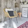 Image de Chaise en rotin et métal