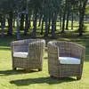 Image de Lot 2 fauteuils de jardin kubu naturel