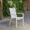 Image de Fauteuil jardin aluminium blanc