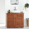 Image de Meuble sous vasque en bois d'acajou