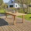 Image de Table de jardin teck recyclé extensible