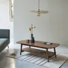 Image de Table basse mindi massif finition noyer
