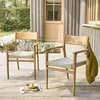 Image de Lot de 2 fauteuils en teck massif
