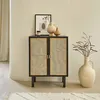 Image de Buffet manguier massif noir et cannage