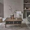 Image de Table basse en pin massif recyclé