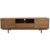 Image de Meuble tv en bois foncé niche ouverte l160 cm manny