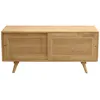 Image de Meuble tv en bois manguier massif et cannage rotin l110 cm acange