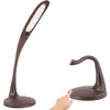 Image de Lampe de bureau fishtec led inclinable commande tactile effet bois