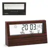 Image de Station météo fishtec écran transparent motif bois avec capteurs