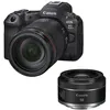 Image de Canon eos r5 mark ii + objectif rf 24-105mm f4 l is usm + rf 50mm f1.8 stm