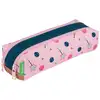 Image de Trousse double compartiment les fantaisies caroline vert et rose