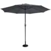 Image de Figari parasol gris droit rond 2,7 x 2,7 m