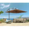 Image de Solenzara parasol marron déporté carré 3 x 3 m led