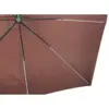 Image de Solenzara parasol marron déporté carré 3 x 3 m led