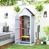 Image de Armoire de jardin 1 porte 3 étagères