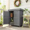 Image de Armoire de jardin sur pied 2 portes étagère