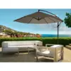Image de Porticcio parasol gris déporté rond 3 x 3 m