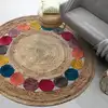 Image de Tapis rond 60x60 rond multicolore