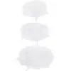 Image de Lot de 3 couvercles flexibles en silicone - cook concept - transparent