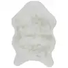 Image de Tapis - home deco factory - imitation fourrure - poil fin - blanc - 60 x 90 cm