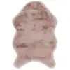 Image de Tapis - home deco factory - imitation fourrure - poil fin - rose