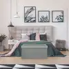 Image de Coffre banc pliable velours cotele giulia gris m2