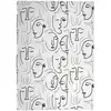 Image de Tapis - home deco factory - arty - coton - blanc et noir