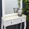 Image de Bougie - home deco factory - parfumée fleur de coton - verre bullé - gris