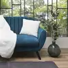 Image de Coussin - home deco factory - opulence - imitation fourrure - écru - 40 x 40 cm