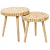 Image de Table gigogne - home deco factory - bois - marron