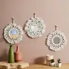 Image de Miroir - home deco factory - boho - beige - 28 cm