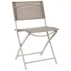 Image de Lot de 4 chaises - home deco factory - elba - pliante - moderne - beige