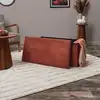 Image de Coffre banc pliable - home deco factory - scott terra - côtelé - orange