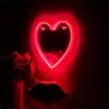 Image de Miroir led - home deco factory - effet néon - coeur - rouge