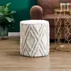 Image de Pouf - home deco factory - mirage - effet tissé - beige
