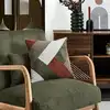 Image de Coussin - home deco factory - scott - patchwork - velours côtelé - multicolore