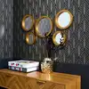 Image de Miroir rond - home deco factory - doré
