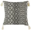 Image de Coussin à pompons ethnique - l. 40 x l.
