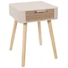 Image de Table de chevet 1 tiroir en mdf - rose