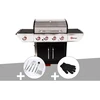 Image de Barbecue à gaz avec chariot manhattan 450gpi + plancha + malette de 8 accessoire