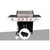 Image de Barbecue à gaz avec chariot manhattan 450gpi + plancha + gant de protection