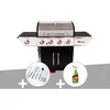 Image de Barbecue à gaz avec chariot manhattan 450gpi + plancha + malette de 8 accessoire