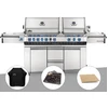 Image de Barbecue à gaz prestige pro 825 + housse de protection + plateau charbon + pierr
